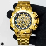 ساعت مچی مردانه اینویکتا هیبرید طلایی