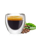 شات قهوه خوری دوجداره بدون دسته